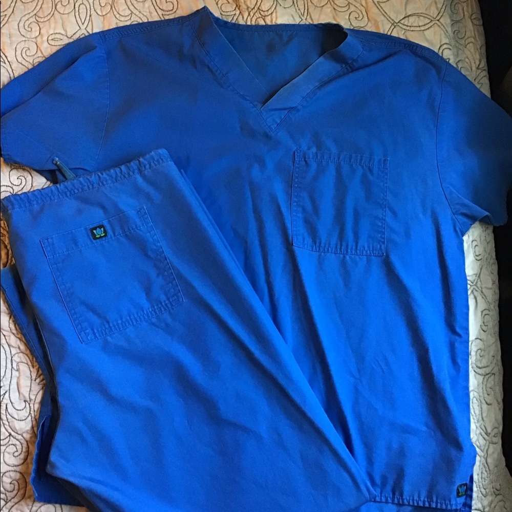 Blue scrubs